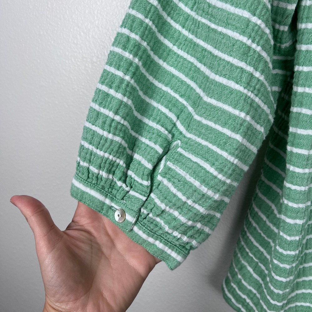 J. Jill Women's Striped Long Sleeve Top Sz L - Picture 7 of 7